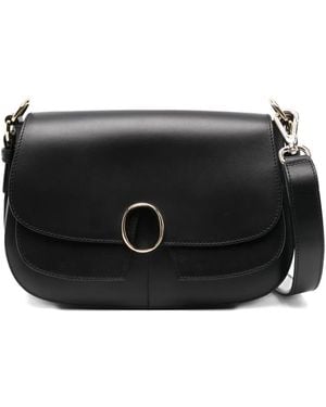 Orciani Leather Shoulder Bag - Black