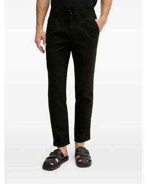 Lindbergh Pantalon Plissé À Lien De Resserrage - Black