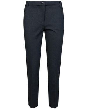 Pinko Mid-Rise Slim-Cut Trousers - Blue