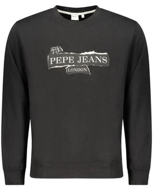 Pepe Jeans Logo-Print Sweatshirt - Black