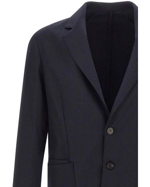 Devore Single-Breasted Blazer - Blue