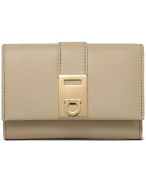 Ferragamo Hug Portemonnaie - Natur
