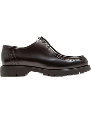Kleman B2 Topstitched Derby Shoes - Brown