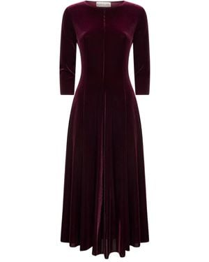 Blanca Vita Ausgestelltes Midikleid - Lila