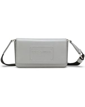 Dolce & Gabbana ロゴエンボス ショルダーバッグ - グレー