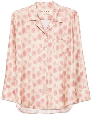 Marni Animal-Print Shirt - Pink