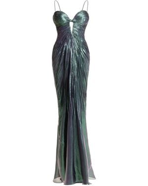 Maria Lucia Hohan Robe Longue Mirren À Détail Torsadé - Green