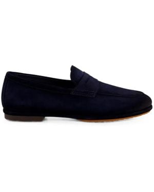 Santoni Carlo Penny Loafers - Blue