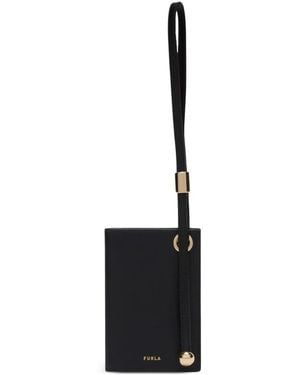Furla Laura Kartenetui mit Riemen - Schwarz