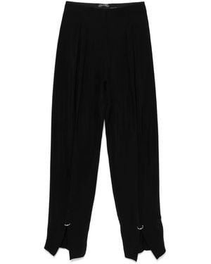 Mugler Relaxed Fit Trousers - Black
