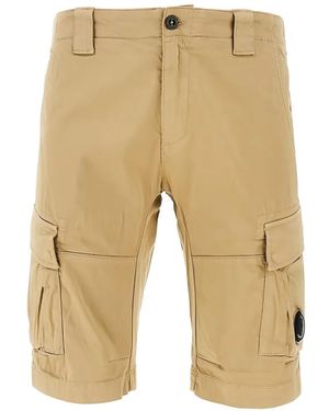 C.P. Company Bermuda Cargo Shorts - Natural