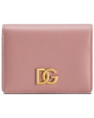 Dolce & Gabbana Portemonnee Met Dg-Plakkaat - Roze