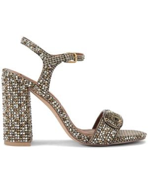 Kurt Geiger 100mm Kensington Langley Sandals - メタリック