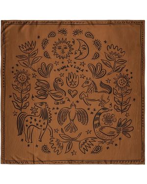 Bimba Y Lola Animal-Print Scarf - Brown