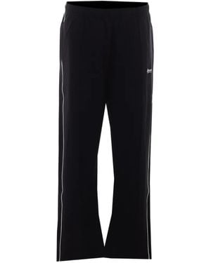 Represent Logo-Embroidered Side-Stripe Track Trousers - Black