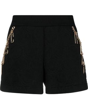 Moschino X Smiley Fleece Shorts - Black