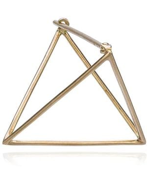 Shihara Pendiente triangular de 25mm - Metálico