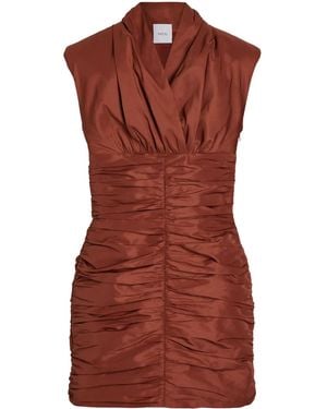 Patou Open-Back Mini Dress - Red
