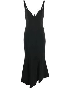 Alexandre Vauthier Flared-Hem Dress - Black