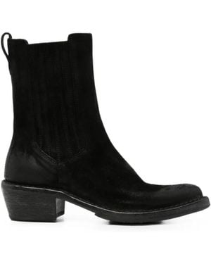 Moma Suede Ankle Boots - Black