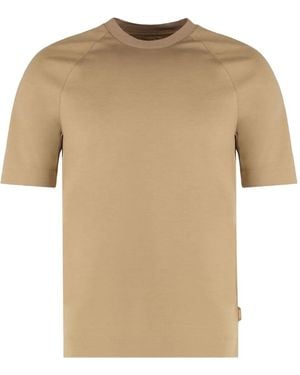 BOSS Crew-Neck T-Shirt - Natural