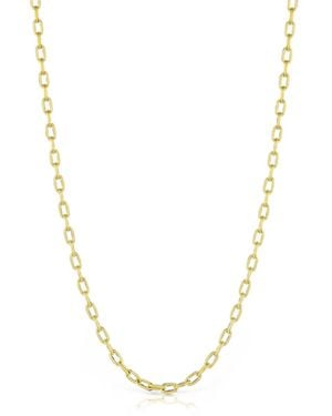 LEIGH MAXWELL Toggle Oval Link Necklace - Metallic