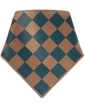 RETORI Halstuch Aus Leder - Blau