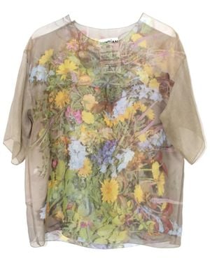 Anntian Chiffon Top - White