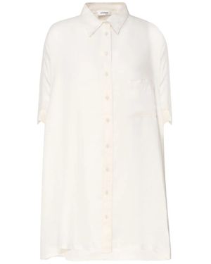Ottod'Ame Asymmetric Shirt Dress - ホワイト