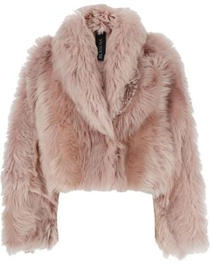 Blancha Shearling Jacket - Pink