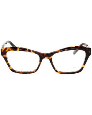 Ferragamo Square-Frame Glasses - Brown