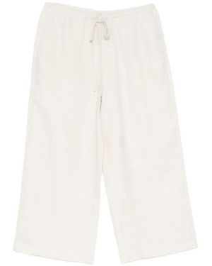 STAUD Mateo Linen Trousers - White