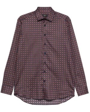 Etro Chemise À Imprimé Géométrique - Purple