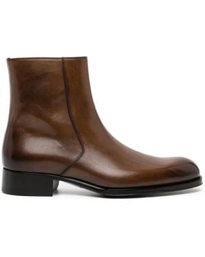 Tom Ford Edgar Zipped Boots - Brown