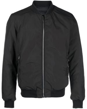 Moorer Bomberjacke Mit Reißverschluss - Schwarz