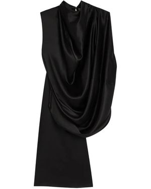ROKSANDA Draped Sleeveless Top - Black