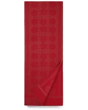Shanghai Tang Jacquard Scarf - Red