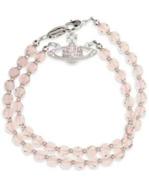 Vivienne Westwood Messaline Orb Choker Necklace - White