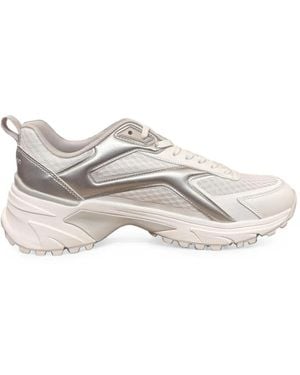 Calvin Klein Panelled Low-Top Sneakers - White