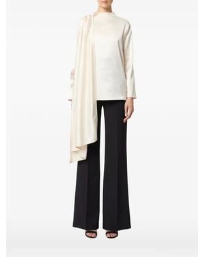 Elisabetta Franchi Satin Blouse - White