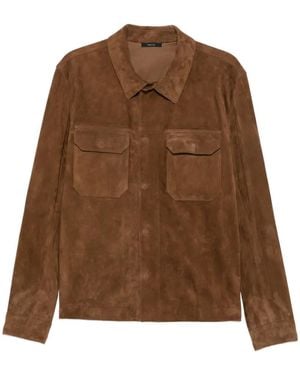 Tom Ford Fine Suede Outershirt - Brown