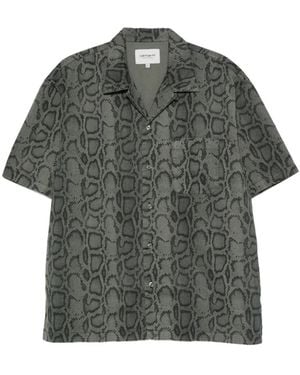 Carhartt Short Sleeve Snake Camo Shirt - Grey