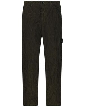 Stone Island Corduroy Patch-Pocket Trousers - Black