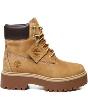 Timberland Leather/Leather/Rubber - Brown