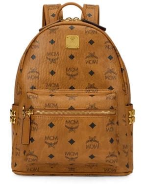 MCM Stark Side Studs Backpack - Brown