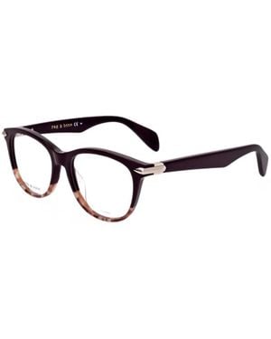 Rag & Bone Tortoiseshell-Effect Geometric-Frame Glasses - Black