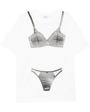 VAQUERA プリント Tシャツ - ホワイト