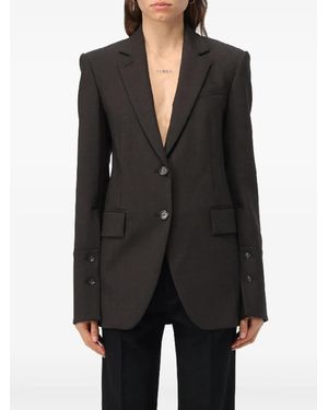 Sportmax Buttoned single-breasted blazer - Negro
