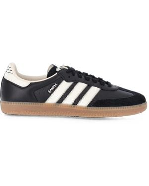 adidas Samba Leather Sneakers - Black