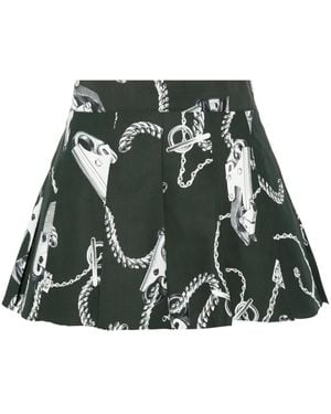 Burberry Knight Hardware Taffeta Shorts - Green